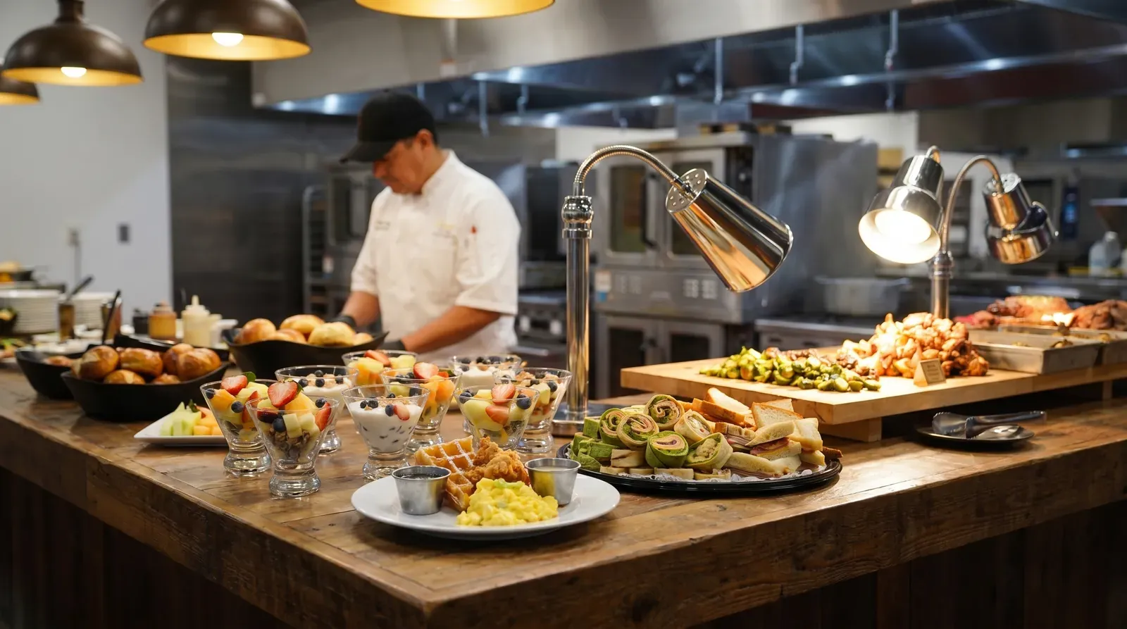 RK chef plating a chef-led meal